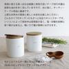LOLO Storage containers SALT SUGAR Canister set Spoon included Made in Japan Pottery Porcelain Teak With lid &