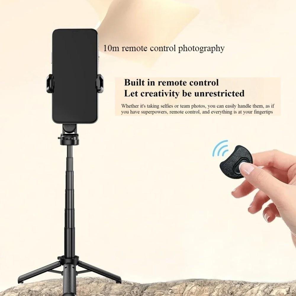Extension Pole Bluetooth Selfie Stick Adjustable Selfie Stick Tripod  Vlog Photography