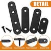 20Pcs Stainless Steel Straight Flat Bracket Mending Plates for Wood Repair Fixing Connector