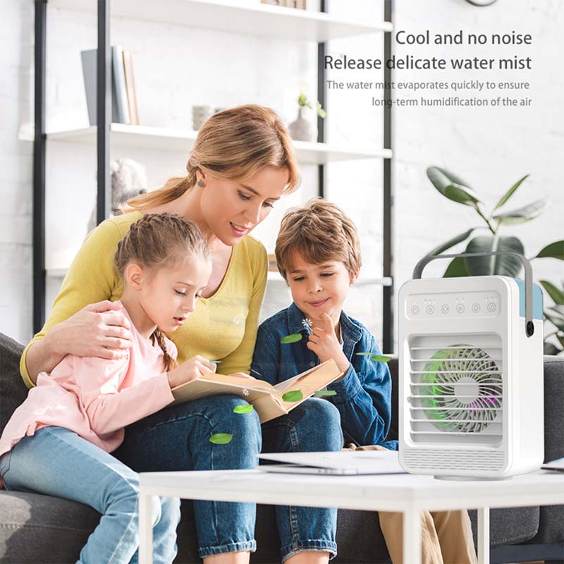 Mini Portable Air Cooling Fan Office Home Desktop Fan USB Air Conditioner Humidifier Air Cooler Fan With Water Tank