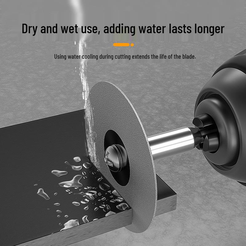 Electric Drill Diamond Cutting Disc & Grinder - Small Saw Blade for Glass, Jade, Grout Cleaning, Sanding & Grinding