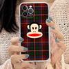 Classic Fashion Logo P-Paul F-Frank Phone Case For iPhone 17 16 15 14 13 11 12 Pro Max 16 Plus Transparent
