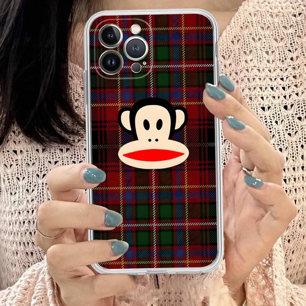 Classic Fashion Logo P-Paul F-Frank Phone Case For iPhone 17 16 15 14 13 11 12 Pro Max 16 Plus Transparent