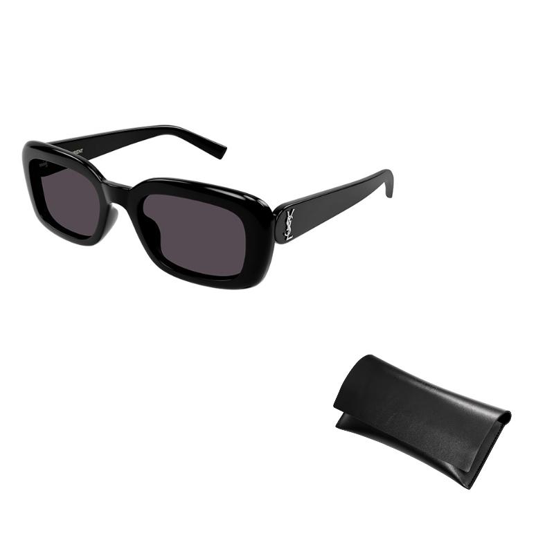 Saint Laurent Vintage Rectangular Narrow Frame Sunglasses Unisex Sunglasses SL-M130/F-001