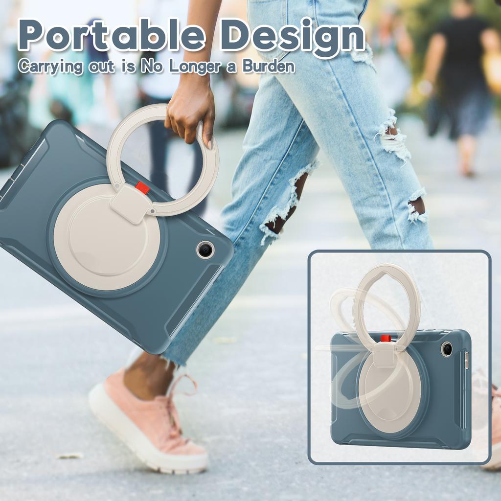 Standhülle für Samsung Galaxy Tab A11 2025 SM-X130 SM-X135 A9 2023 SM-X110 115 117 A7 Lite 8.7 2021 SM-T220 T225 Hülle 3-lagig