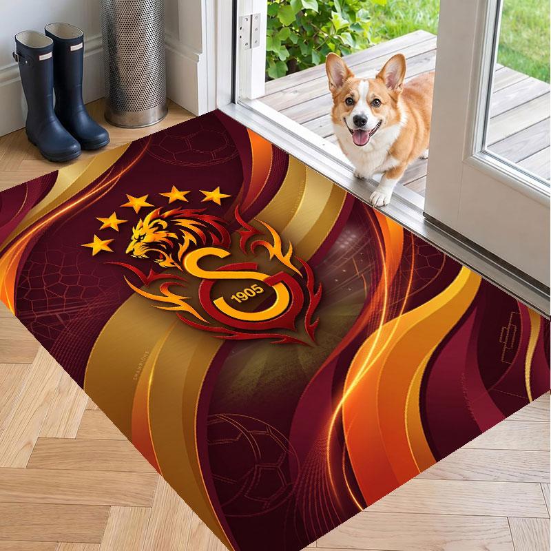 Soft Floor Carpet Galatasaray FC Pattern Area Rug Decorative Mat For Home Room Decoration