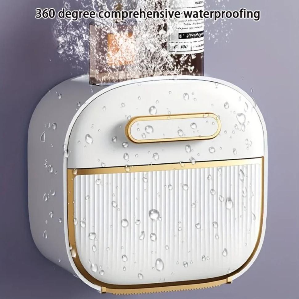 Convenient Installation Paper Towel Holder Waterproof Hanging Tissue Storage Rack  Hotel