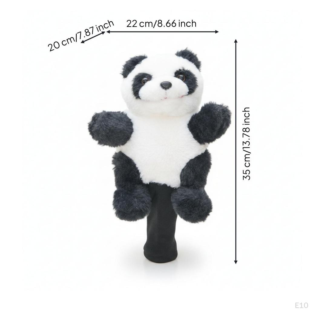 Golf Driver Headcover Furry Animal Cute Soft Club Cover