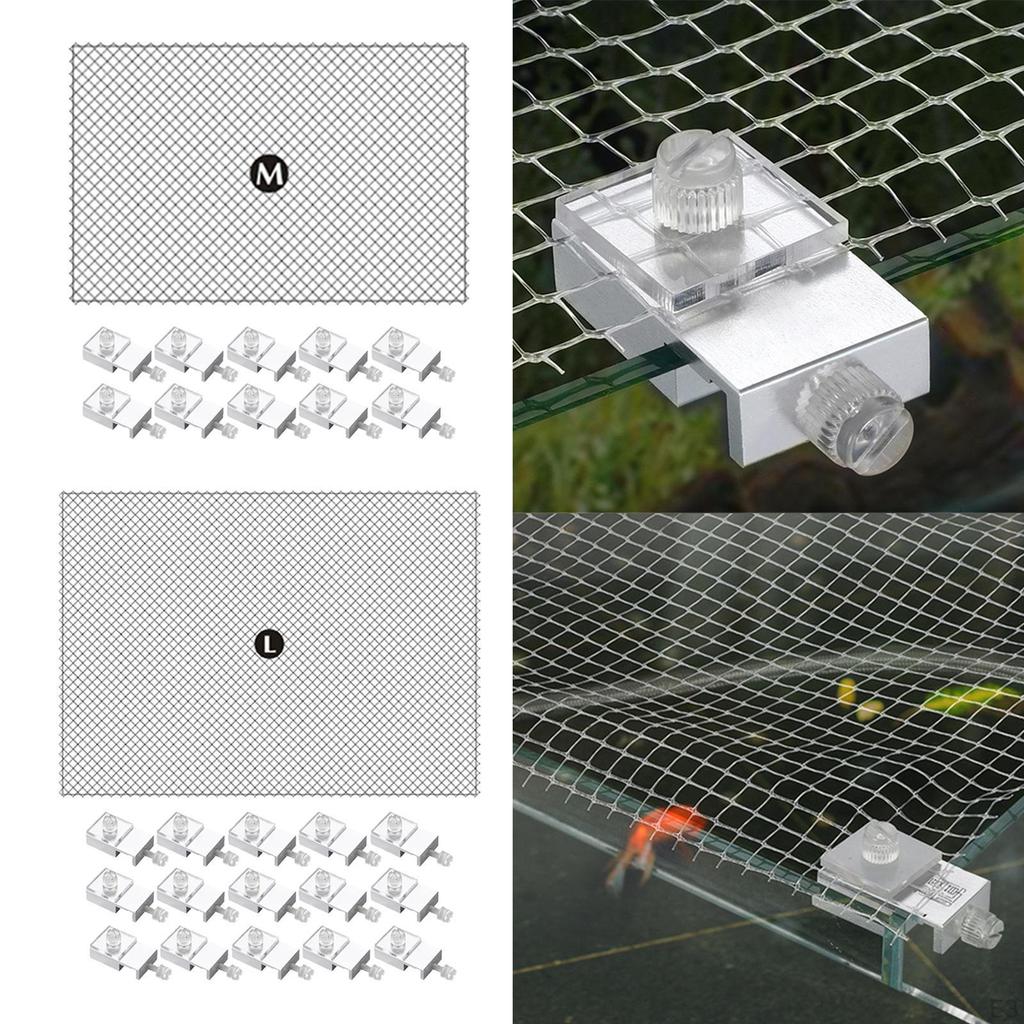 Skydd, Hoppnät, Enkel installation Akvarieskärm för Hemmet