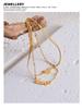 18k Gold Heart Titanium Steel Anklet - Vintage, Non-Fading Luxury Foot Chain for Women