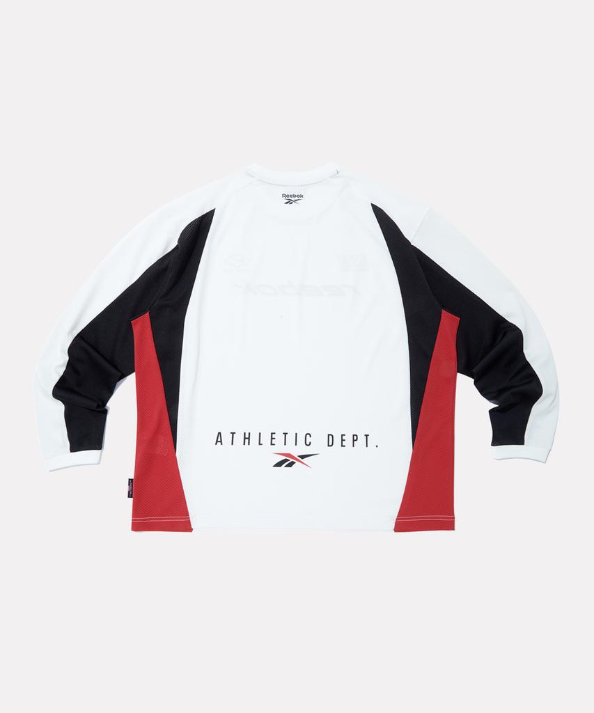 Reebok Sports Jersey Mesh Long Sleeve Tee - Off-White