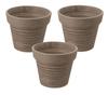 Pot Planter Botany Carve Pot 20 Type Diameter X Height 000898 Beige Pack of 3 20.3 17.3cm