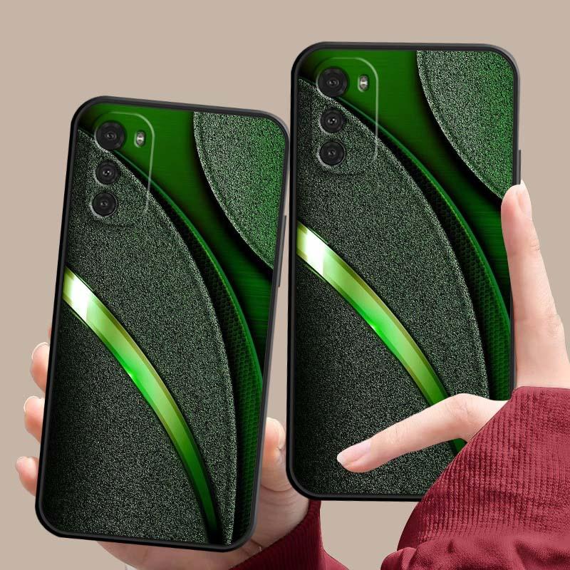 Artistic Metal Style Pattern For Motorola G85 Edge 50 G24 G35 G14 G04 40 G72 G34 G G54 G13 G32 5G Black Phone Case