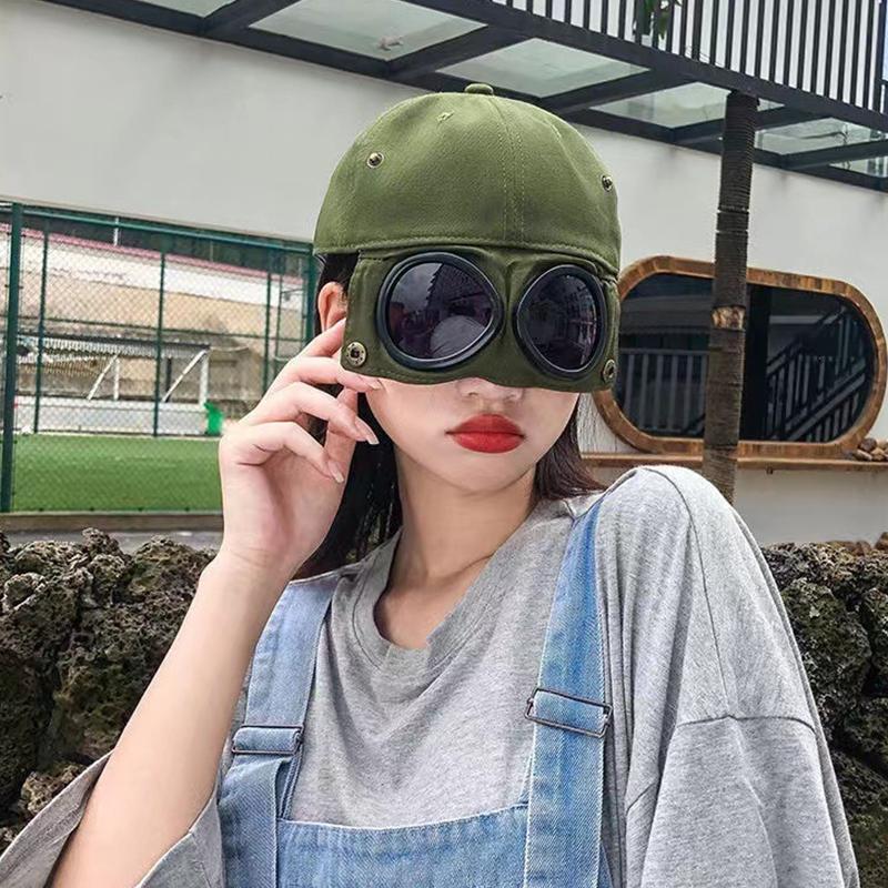 Men'S Hat Trendy Backwards Glasses Baseball Cap Women'S Street Style Baseball Cap