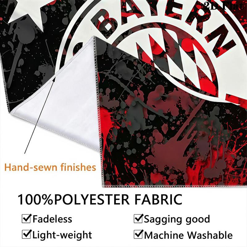 FC Bayern Munich Wall Tapestry Aesthetic Wall Hanging Printed Fabric Blanket Decorative Tapestries for Bedroom Living Room Home Decor