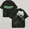 Seraph of the End Washed T-shirt Anime Lover Harajuku New Model Oversized Unisex High Quality Vintage Loose Couples Breathable
