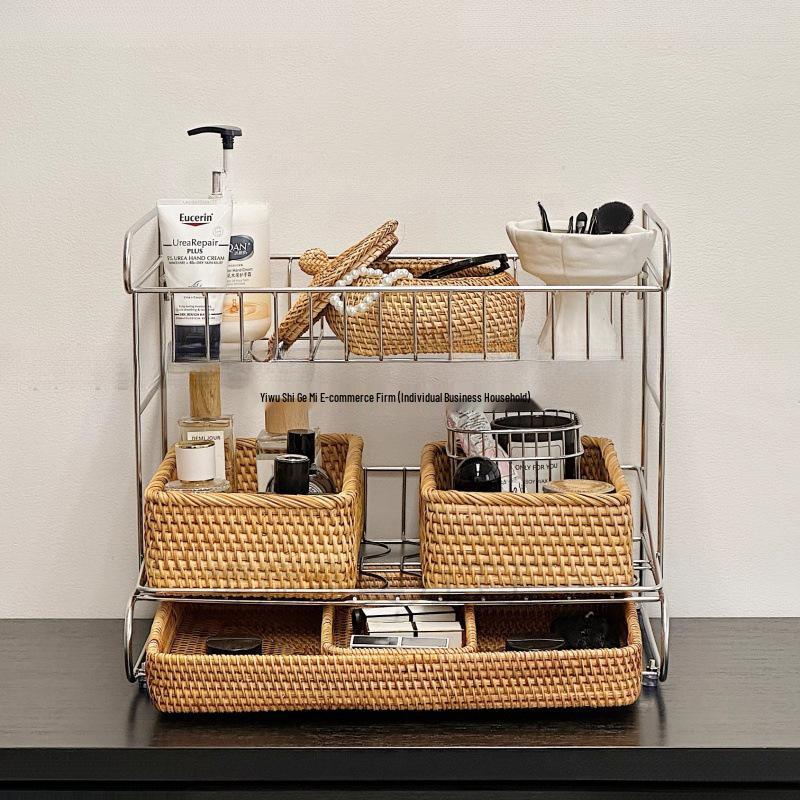 Light Luxury Skincare & Makeup Organizer 304 Stainless Steel