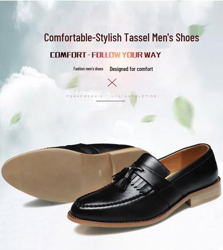 Spring Men's New Arrival: Stylish Korean Trendy Casual & Business Formal Leather Pointed Toe Shoes