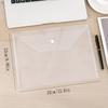 20pcs Transparent Documents Organize Storage Bag A4 Folders Clear Folders Student File Folders Office School Stationery Supplies