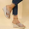 Fashion Summer Shoes for Women New Open Toe Women's Wedges Platform Slippers Outdoor Women's Casual High Heel Slippers Women Sandals