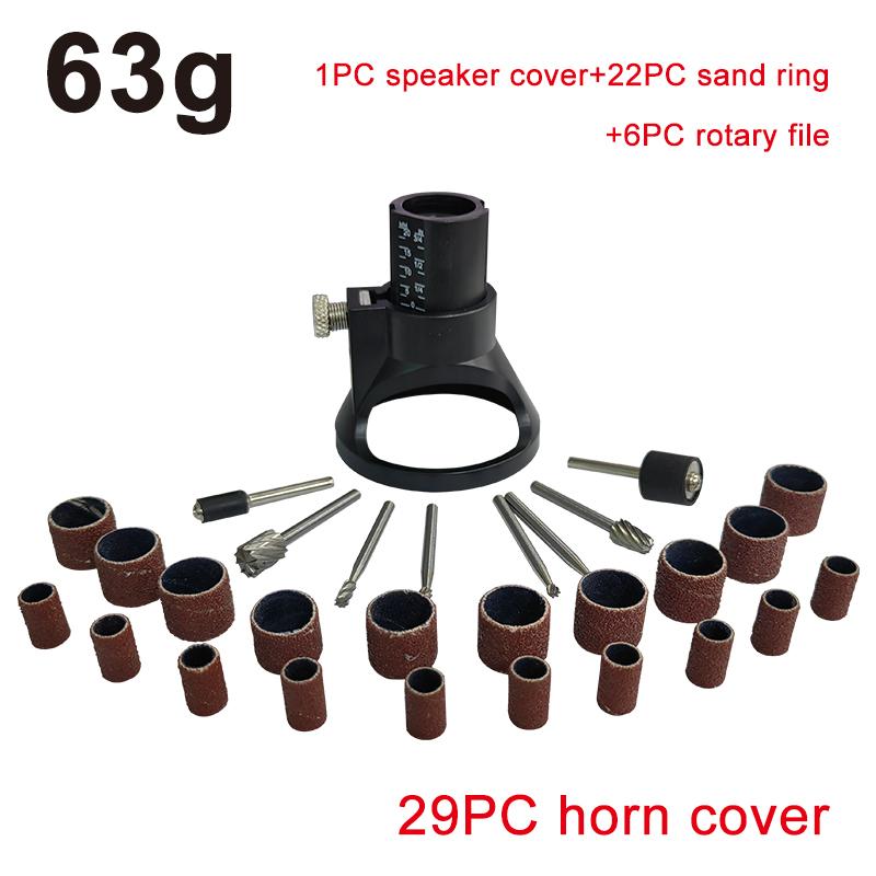 11pc Electric Grinding Horn Cover Locator Tool Set 29pc Rotary File Twist Drill Drilling Electric Grinding Ring Accessory Tool