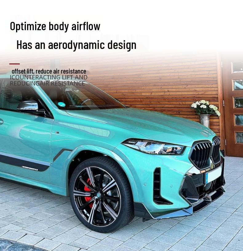 BMW X6 G06 LCI 2023+ M Sport Front Bumper Kit with Front Lip Splitter