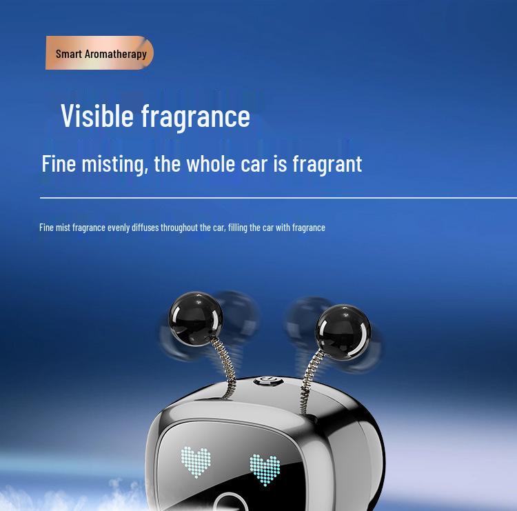 Smart Robot Car Air Freshener: Automatic Spray Deodorizer for High-End Interiors