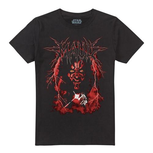 STAR WARS Unisex Adult Darth Maul Lightning T-Shirt