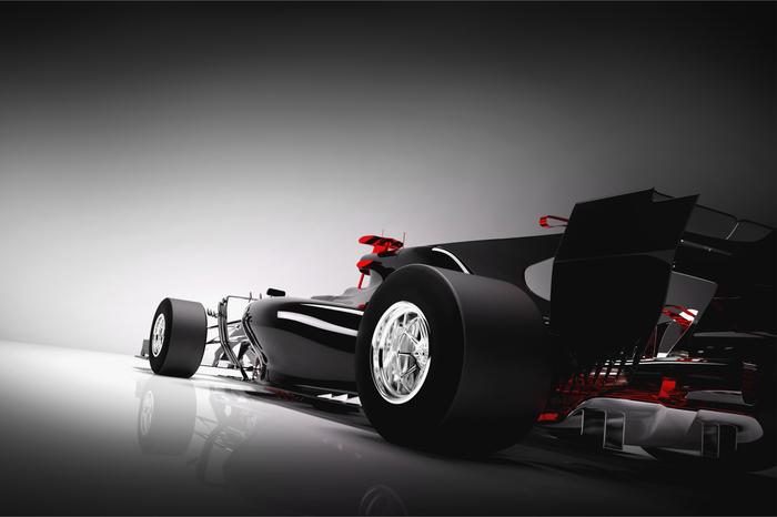 Photomural F1 Car From The Back Washable Fleece 368x254