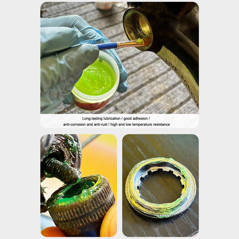 Green Applesause Bearing Grease Hub Lubricants Oil Mid-axis Pedal Bowl Group Maintenance Lubricant for Mountain Road Bikes