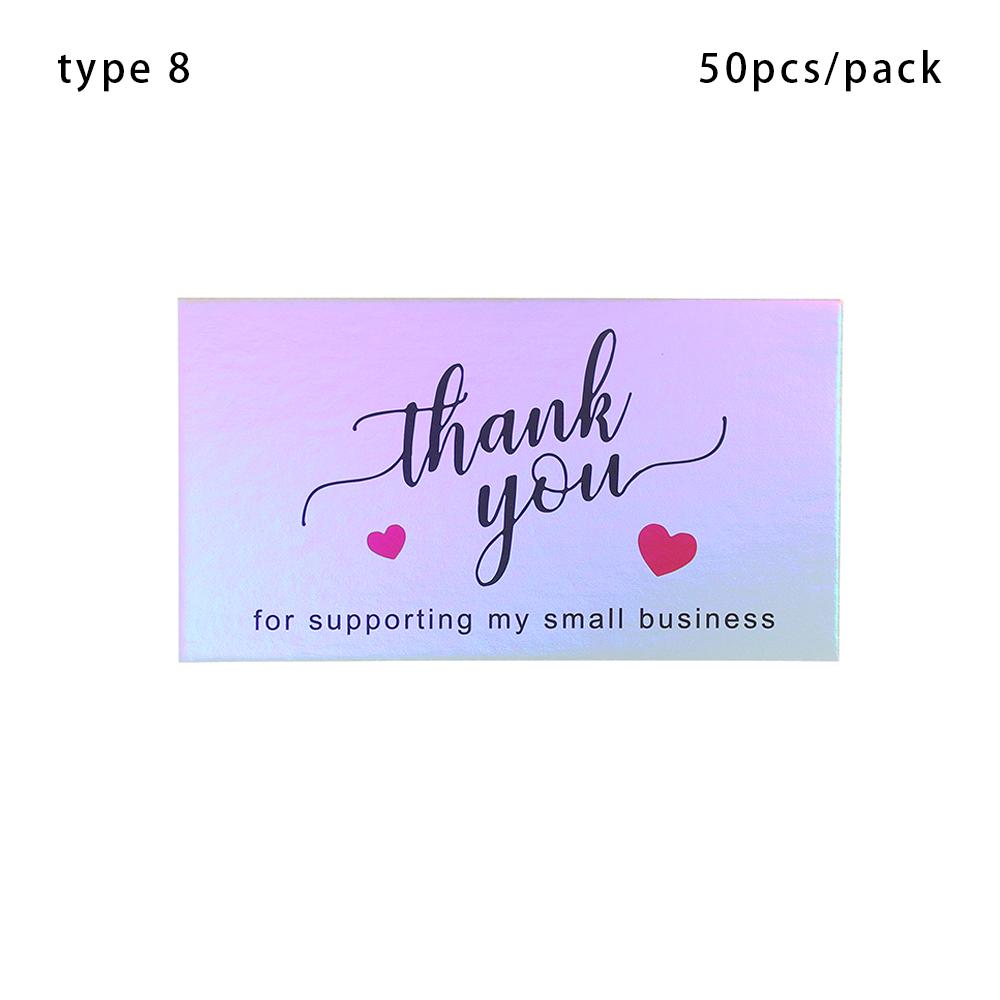 30/50PCS Black Gold Kraft Paper Cards Thank You For Your Order Card For Small Shop Gift Decoration Appreciate Card For Business