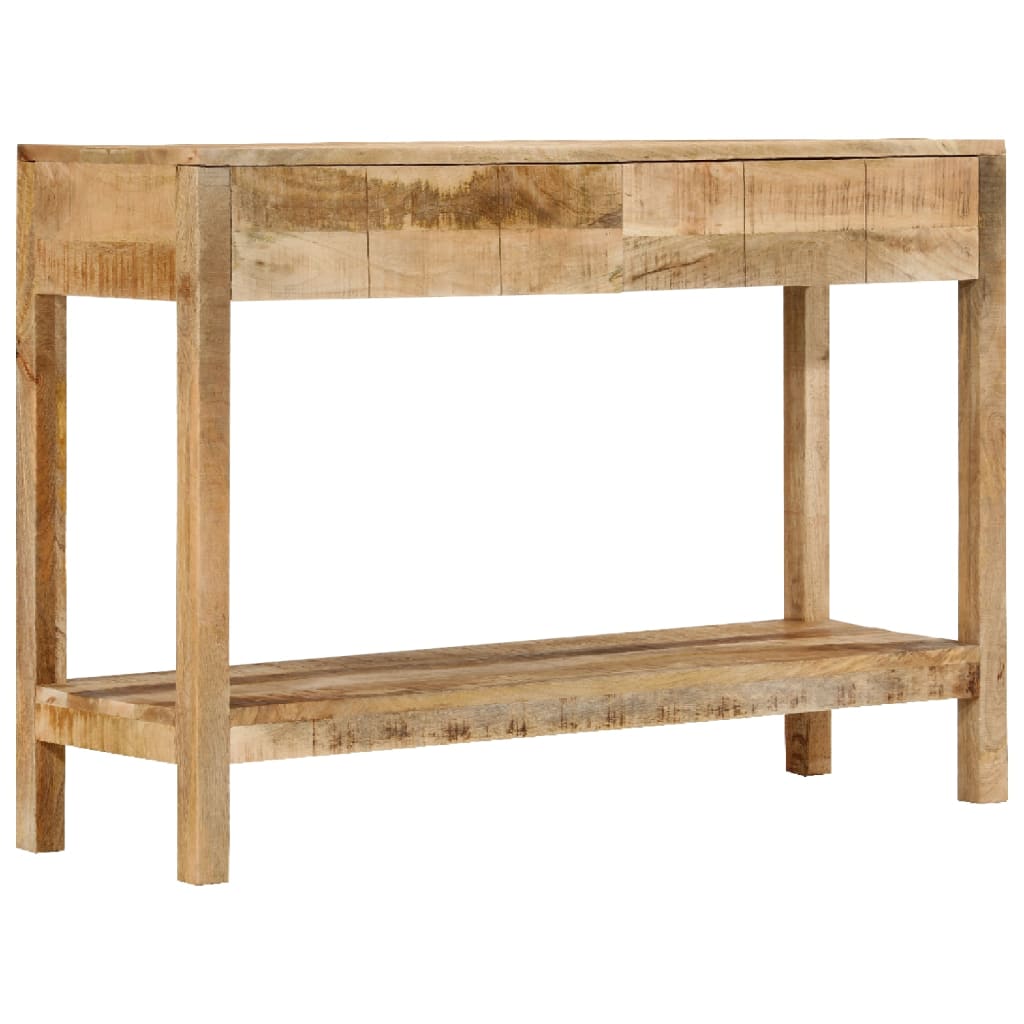 Console Table with 2 Drawers 110x35x75 cm Solid Mango Wood