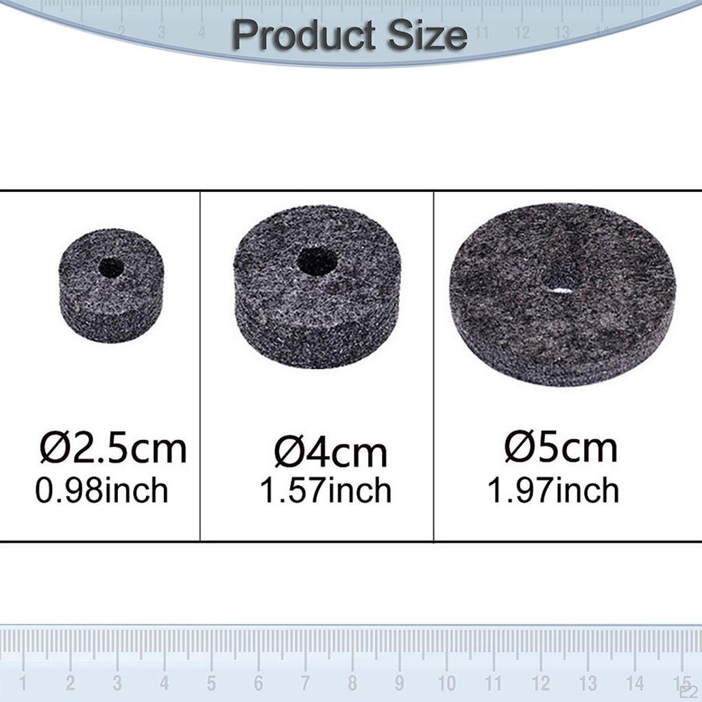 Cymbal Stand s 21Pcs Accessories Percussion Instrument Reduces Shaking Essential Anti Slip