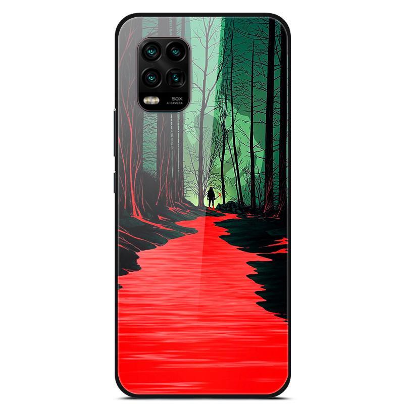 For Xiaomi Mi 10 Lite 5G Case Tempered Glass Hard Back Cover For Xiaomi Mi 10 10T Lite Pro Case Fundas For Xiaomi Mi10 Lite Capa