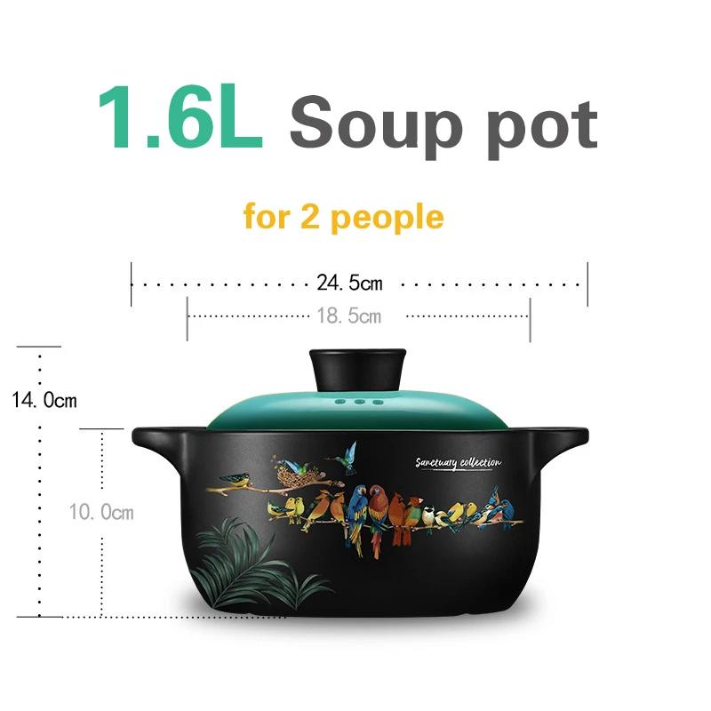 

Горшок для тушения риса. Высокотемпературный горшок для тушения риса для бытовых газовых плит с открытым пламенем. Керамический глиняный горшок, устойчивый к воздействию высоких температур.