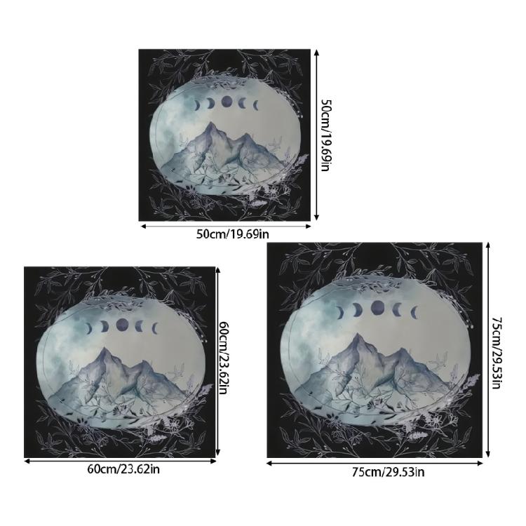 Moon Mountain Astrology Tablecloth Tarot Divinations Tablecloth Altars Cloth Divinations Board Game Accessories