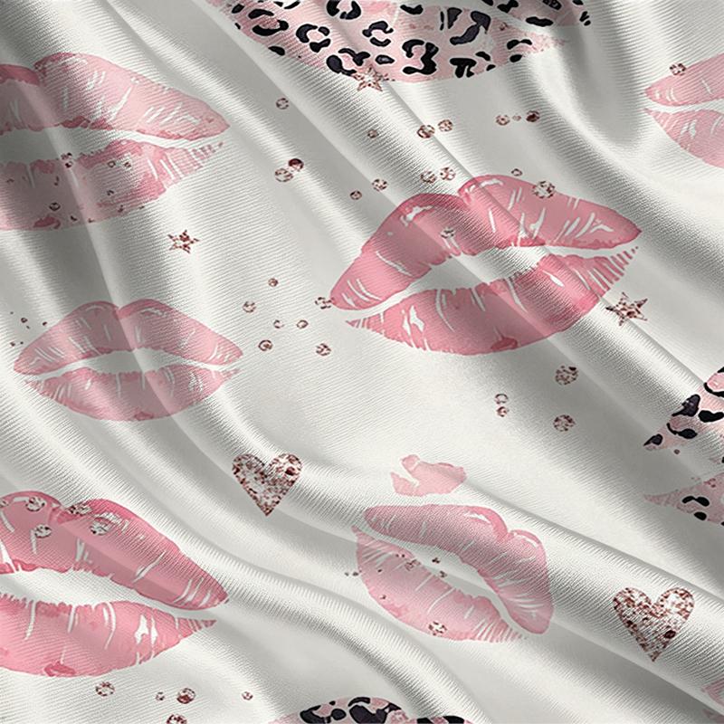 Women's Leopard Lip Print Short Sleeve T-Shirt Soft, Comfortable & Breathable, Stylish Versatile for Daily Wear & Weekend Getaways