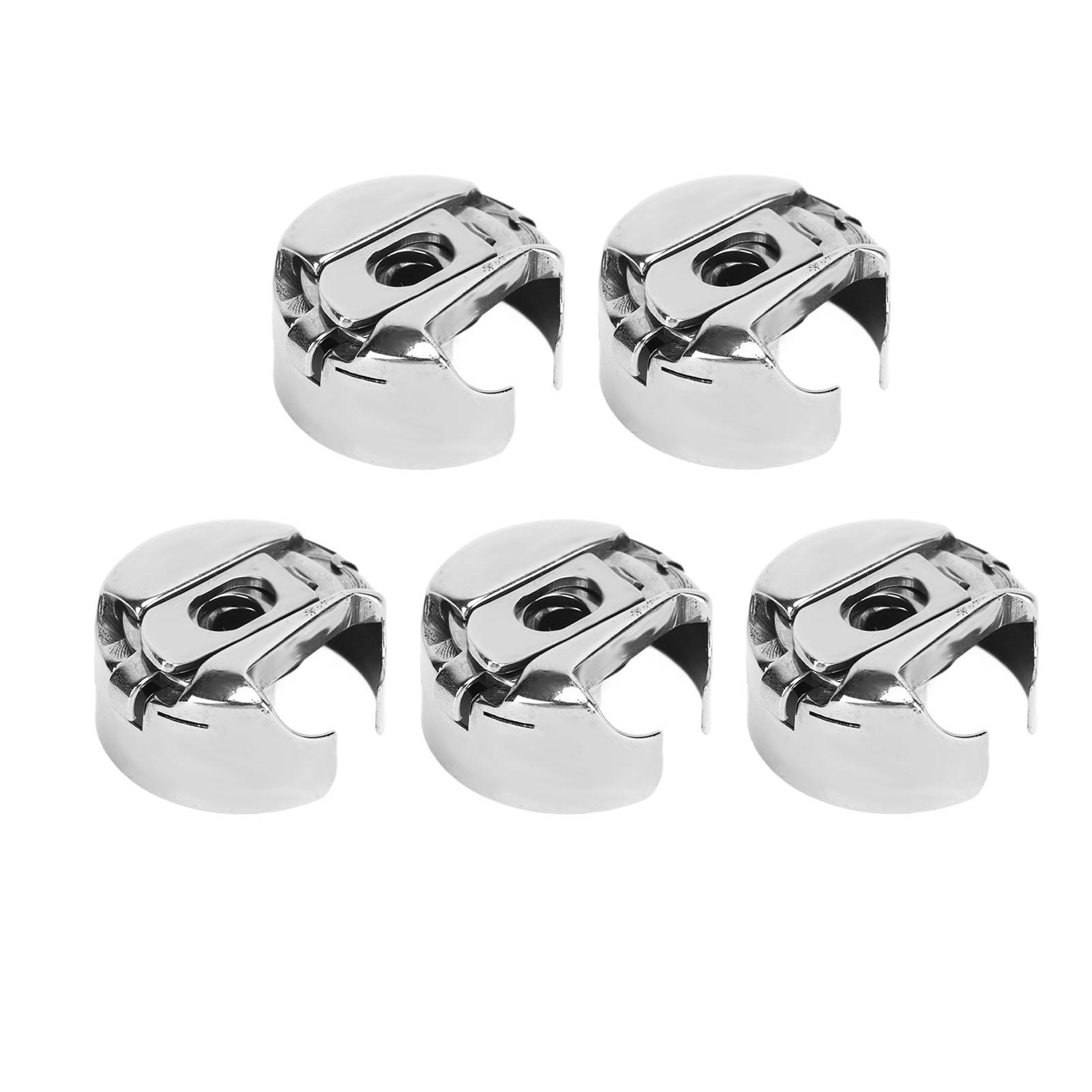 

5 Pcs Bobbin Case Stainless Steel Easy Installation Exquisite Workmanship Sewing Machine Bobbin Case