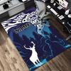 Custom Name Castle Night Living Room Non-Slip Area Rug Soft Carpet for Bedroom Kids Playroom Sofa Office Home Decor Doormat