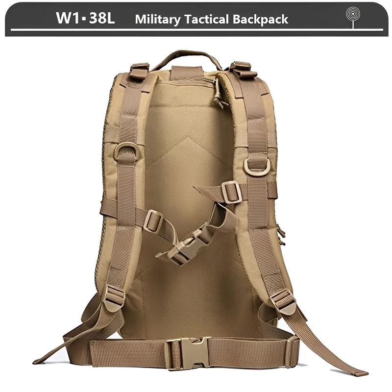 Large Capacity Camouflage Tactical Backpack Outdoor Field Assault Pack Rucksack for Camping Hiking Sports Climbing