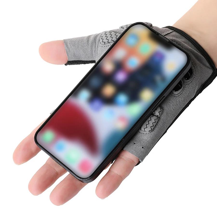 Rutschfeste Outdoor-Handschuhe für Gewichtheben und Fitness, rutschfeste lange Handgelenkschützer für Männer und Frauen