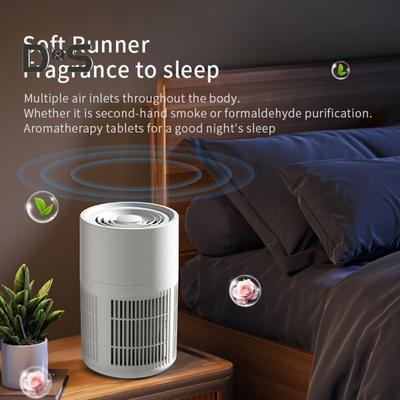 Small Air Purifier Wide Coverage Range Energy-saving Low Noise Activated Carbon Filter Compact Air Cleaner Odor Remover