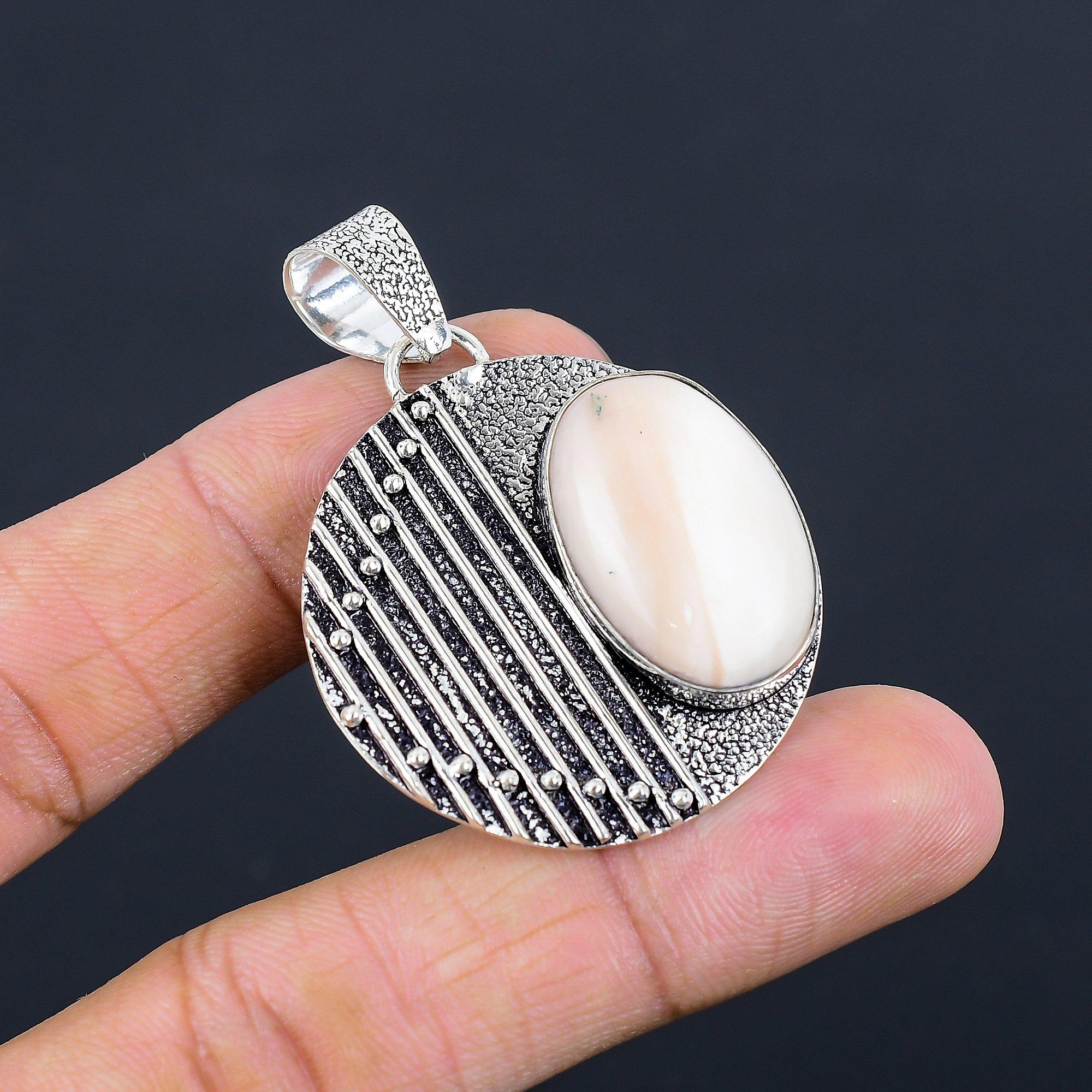 

Womens day Sale Dolomite Gemstone Sister Wedding Pendant Jewelry Sterling Silver