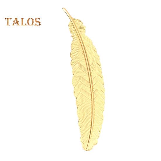 

Закладка в китайском стиле в форме пера, металлическая гальванизированная закладка, декоративная закладка в виде листа, школьные принадлежности золотистый