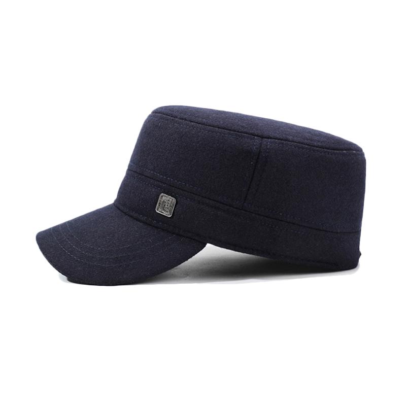 Men's Autumn Winter Flat Cap Middle-Aged and Elderly Hat Outdoor Flat Cap