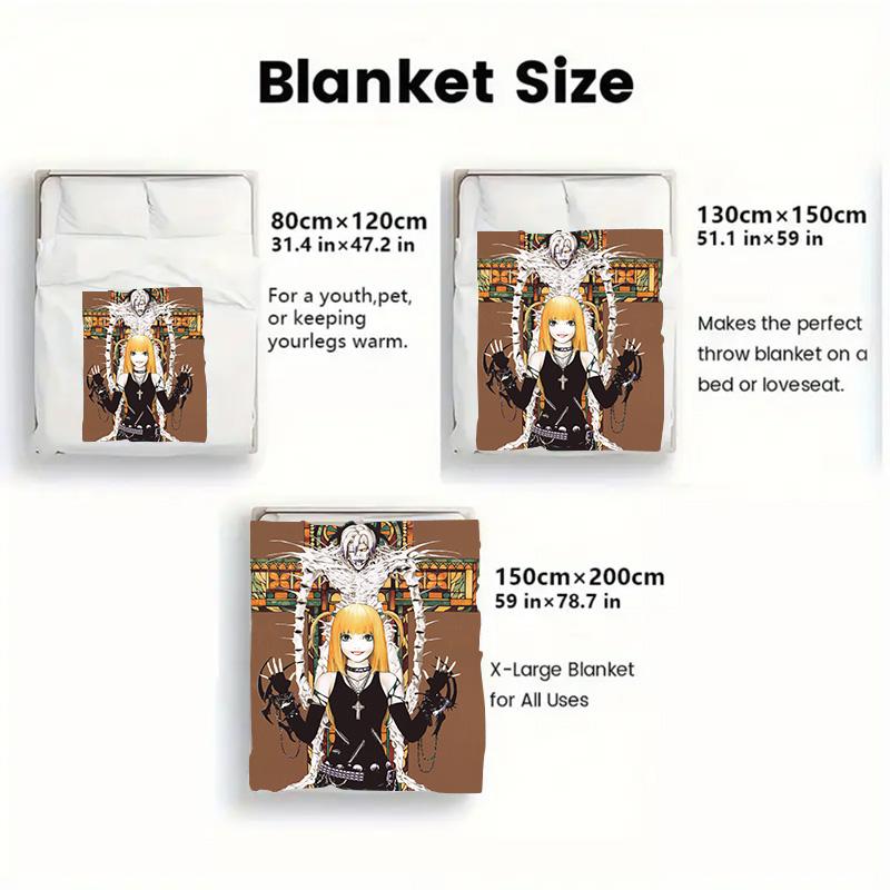 Misha Amano 2D Flat Pattern Flannel Blanket High Quality All Seasons Warmth and Comfort Perfect for Christmas Gifts.SMT0917433