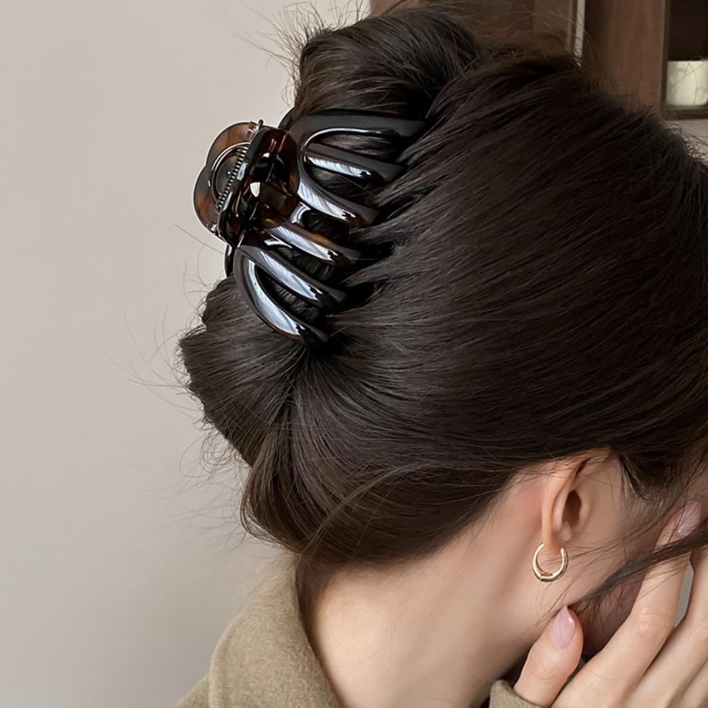 Nydesignede hårklemmer med toppkvalitets gresskarform, søtt ornament for kvinner - Rikelig og langt hår Hodeplagg Tilbehør