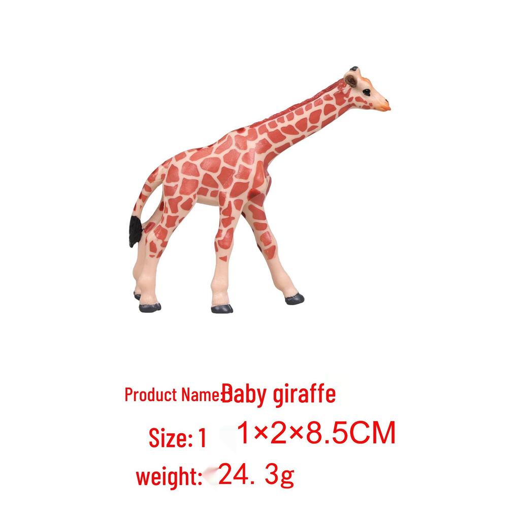 PVC Giraffe Simulation Model: Wild Animal Toy for Early Education