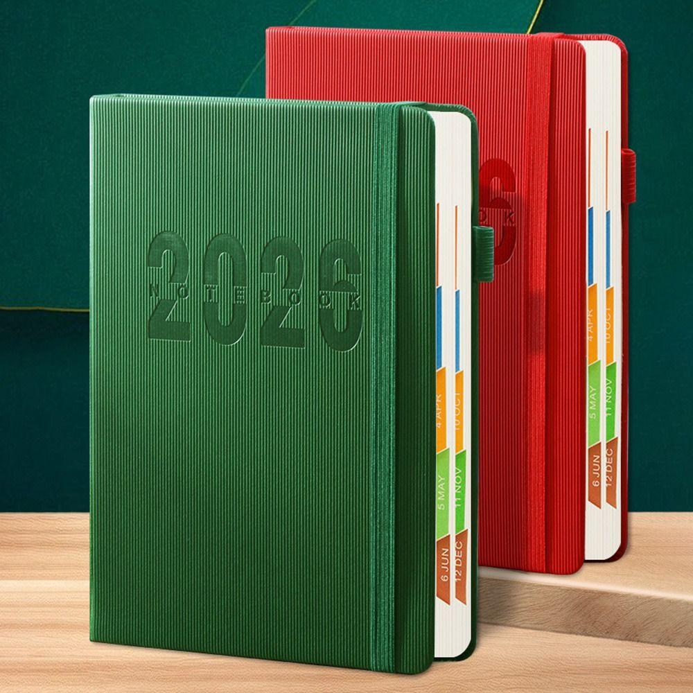 Verschleißfester 2026 Terminplaner Notizblock 12 Monate To-do-Liste Notizbuch Bürobedarf