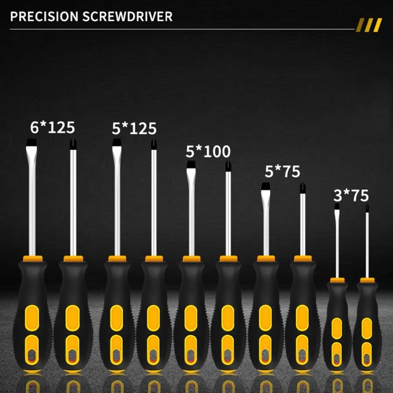 Professional Magnetic Screwdriver Set High Hardness Multipurpose Repair Tool With Ergonomic Grip For Furniture Assembly